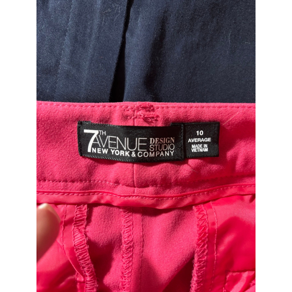 New York & Co. 7th Avenue Fuschia Color Dress Pants EUC - Size 10 Average - Picture 3 of 7